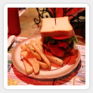 Burger with Fries Sticker